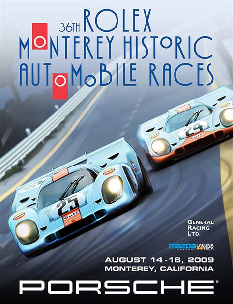 Monterey Motorsports Reunion Poster by Jim Hatch